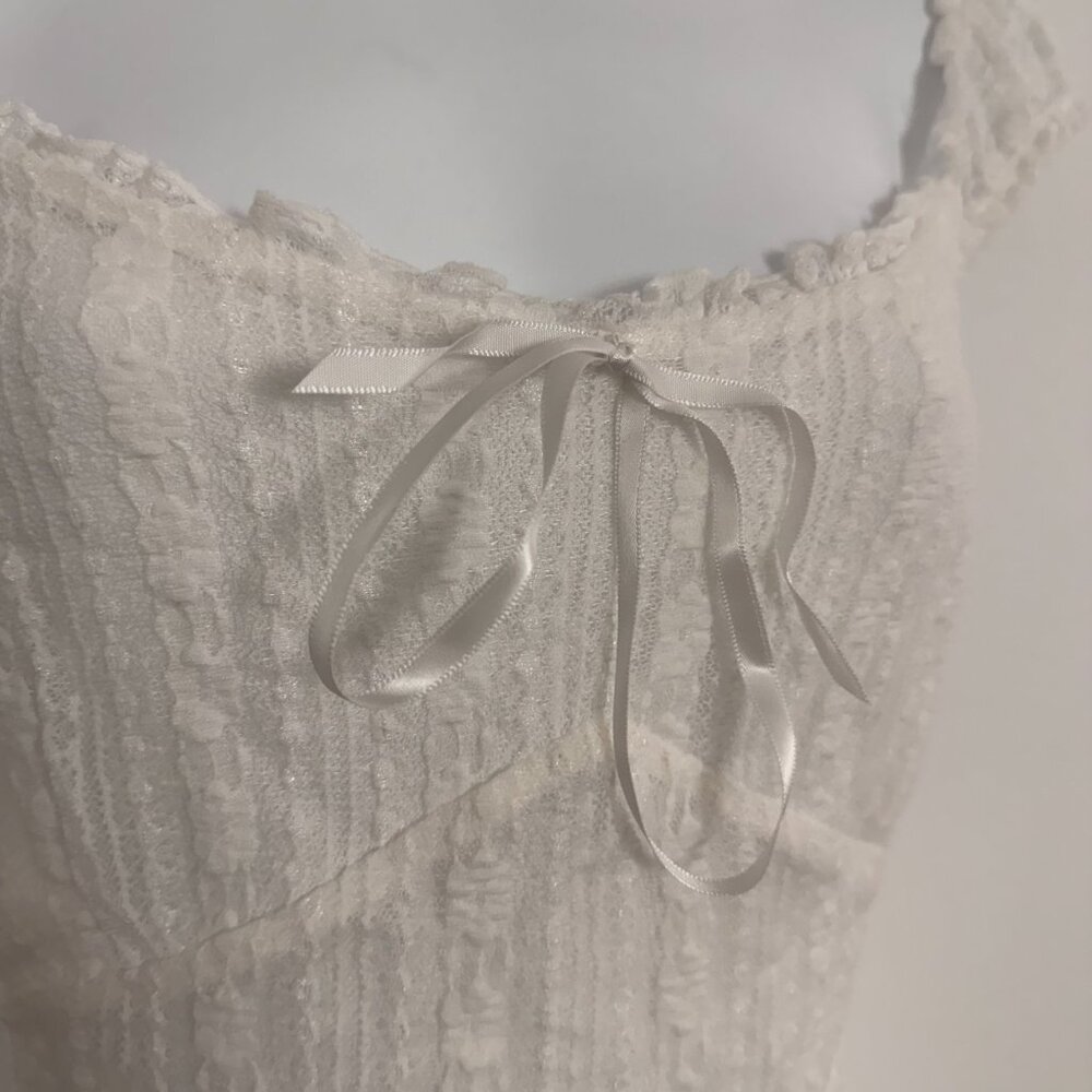 No Boundaries Ivory Lace Dress | Cottagecore | Fully Lined | Size L (12–14) - Picture 5 of 11